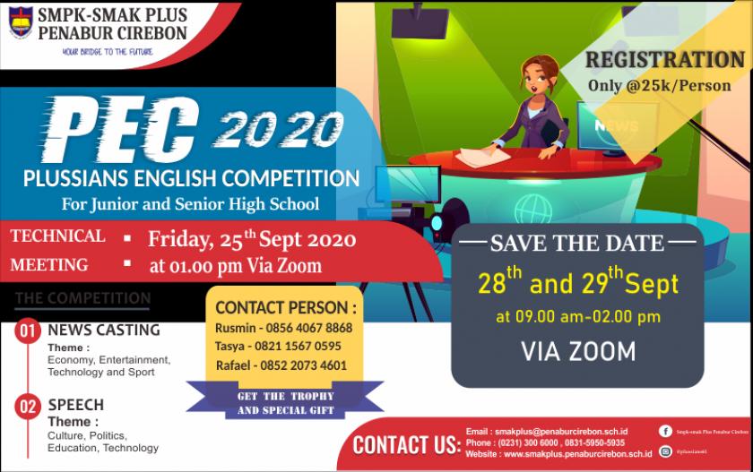 PLUSSIANS ENGLISH COMPETITION 2020 for SENIOR HIGH SCHOOL